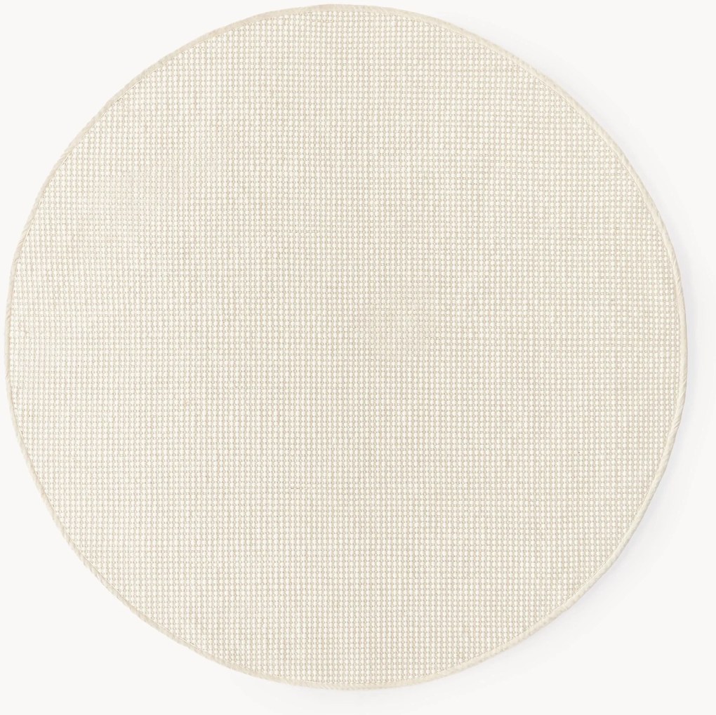 Tappeto rotondo in lana tessuto a mano Amaro