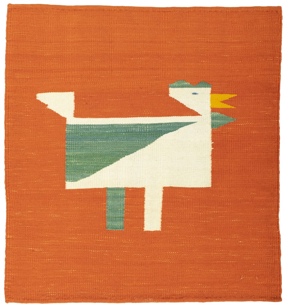 Kilim Tappeto 90 x 100 (Tacchino) Tessuto A Mano