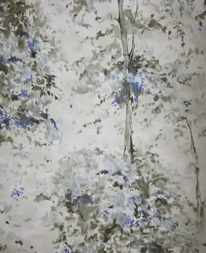 Tapete Lochwood von Osborne & Little - Indigo/ Charcoal