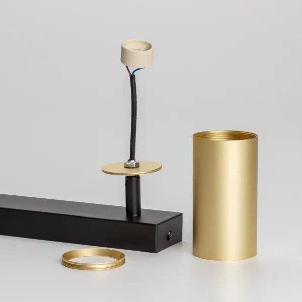 Brilagi - Faretto LED RGBW dimmerabile SELE GOLDEN 2xGU10/6W/230V 3000K nero/oro