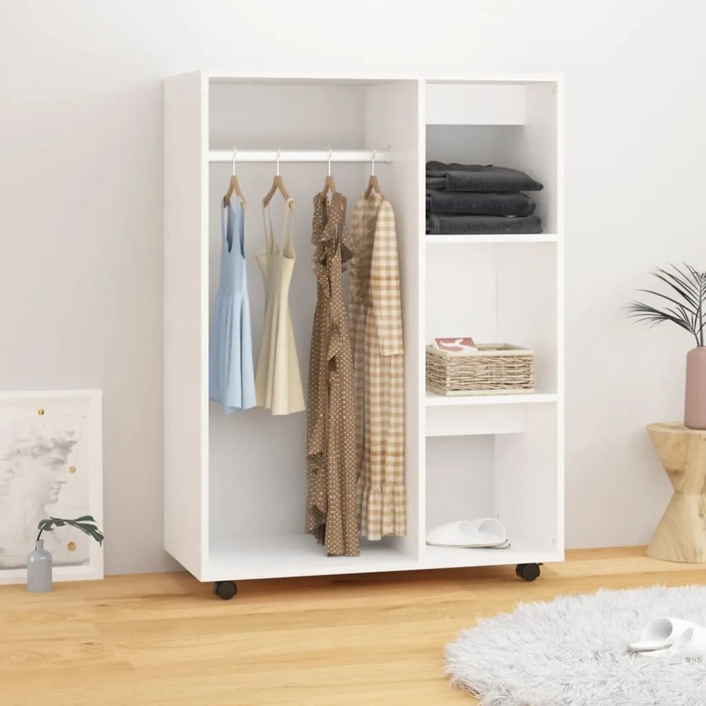 Armadio Bianco 80x40x110 Cm İn Truciolato /