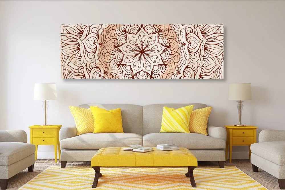 Quadro su tela – Mandala etnica astratta