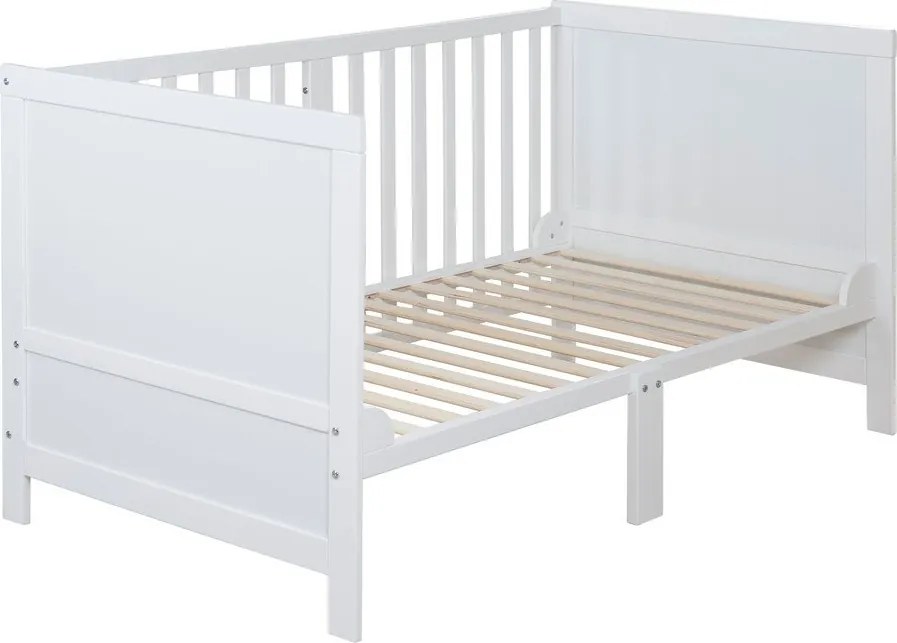 Lettino bianco con altezza regolabile 70x140 cm Easy Sleep – Roba