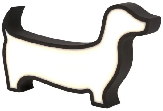 Lampada da scrivania per bambini DOG LED/12W/230V nera