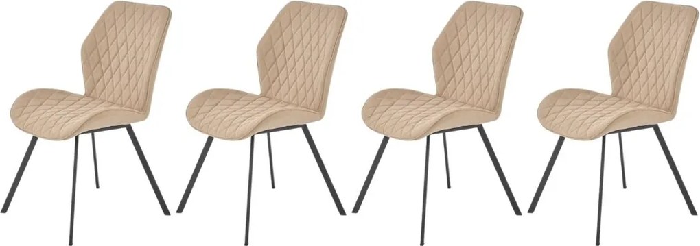 Set di 4 sedie K360 in materiale beige