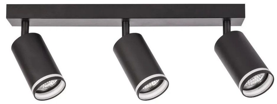 Faretto PIPE 3xGU10/10W/230V nero
