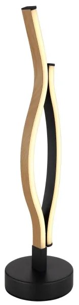 Globo 67206TW - Lampada da tavolo LED GERONIMO LED/12W/230V nero/marrone