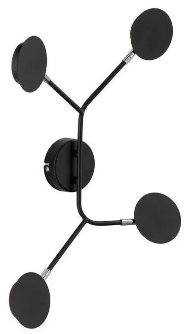 Wofi 446604109000 - Applique a LED BELIZE 4xLED/5W/230V 3000K nero
