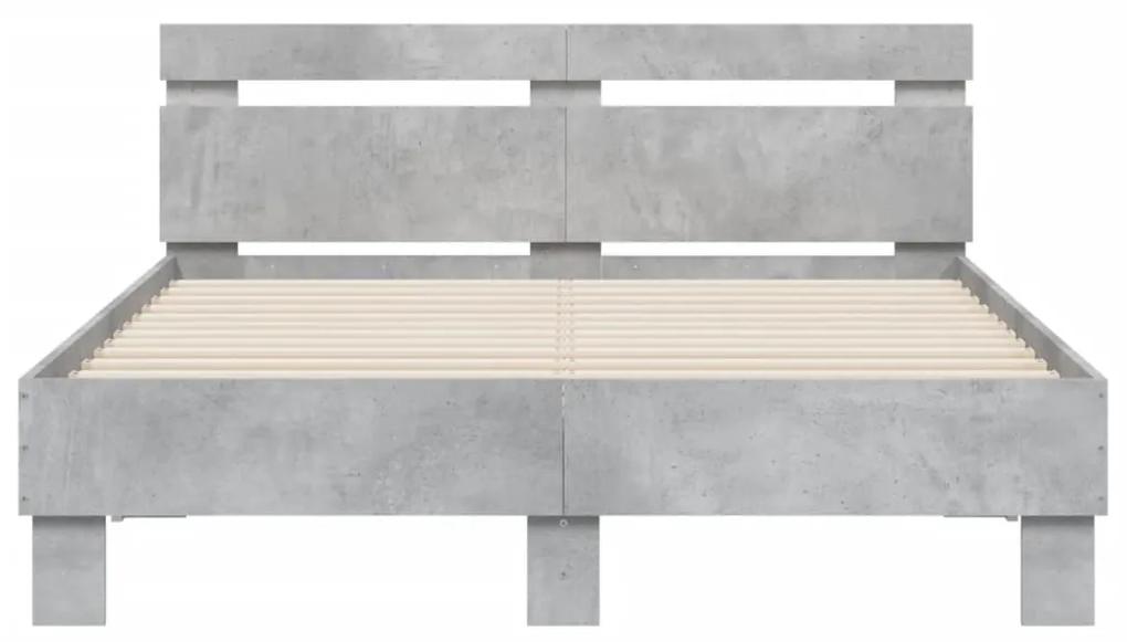 Giroletto testiera grigio cemento 120x200 cm legno multistrato