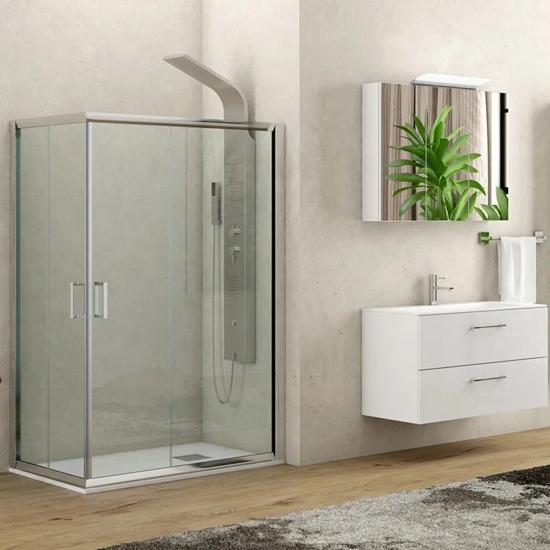 Kamalu - Box doccia 70x90 altezza 170cm trasparente K410