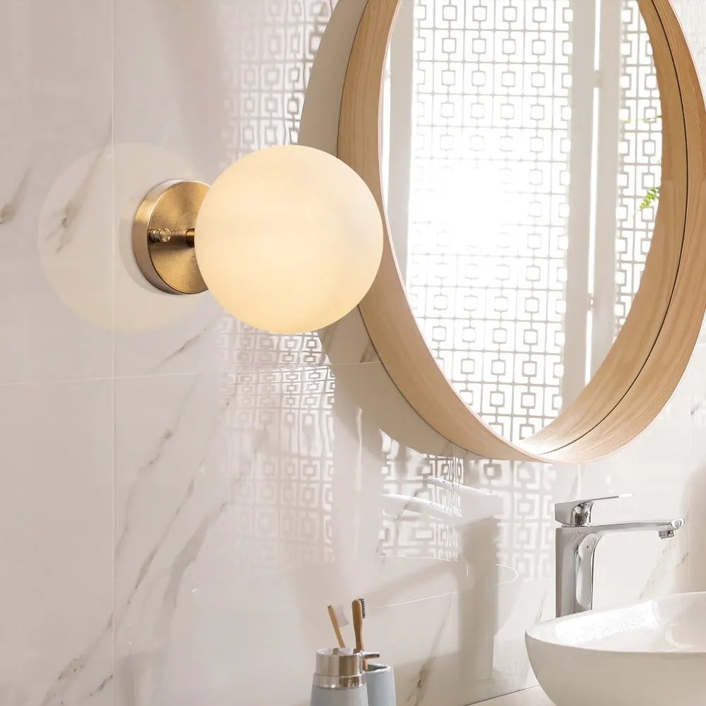 Lampada da parete bianca/color bronzo ø 15 cm Atmaca – Opviq lights
