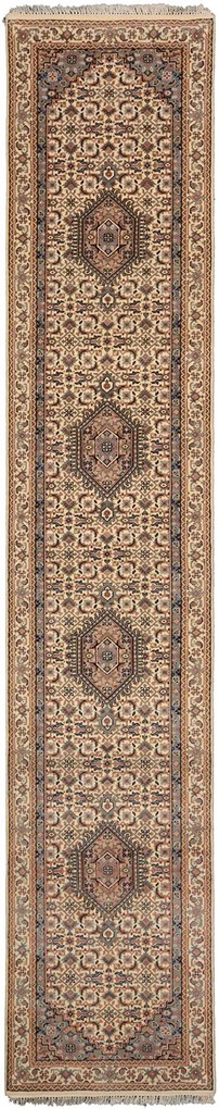 Bidjar Tappeto orientale 410x80 Beige (Indian) Annodato A Mano