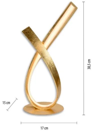 Paul Neuhaus 4720-12 - Lampada da tavolo LED dimmerabile LINDA LED/11,4W/230V oro