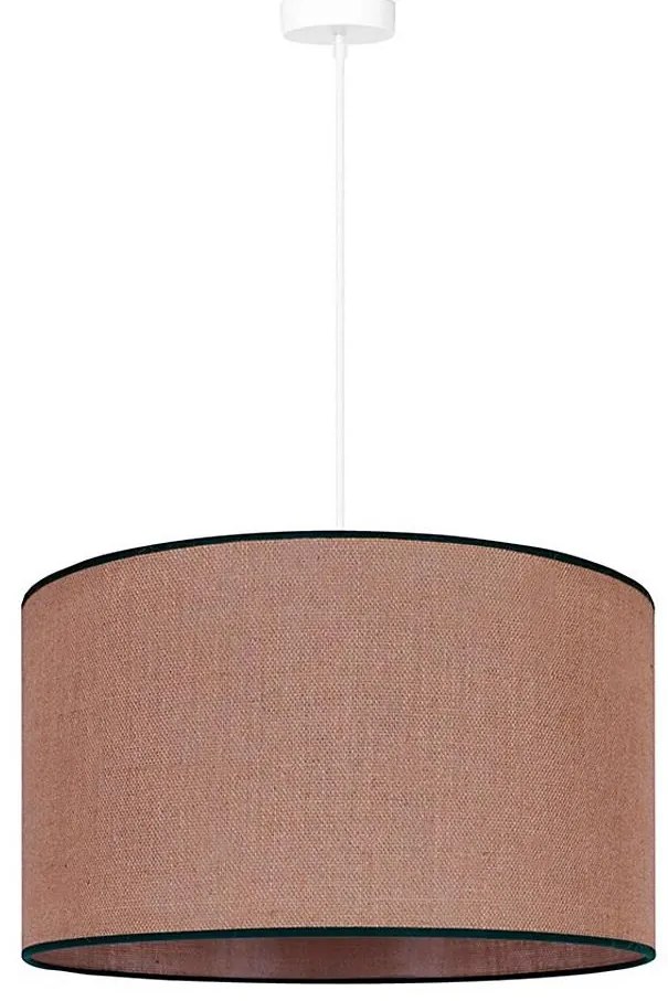 Duolla - Lampadario a sospensione con filo ROLLER 1xE27/15W/230V diametro 40 cm marrone/nero