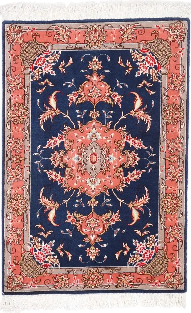 Tabriz Tappeto 60 x 90 Rosa (Iran) Annodato A Mano