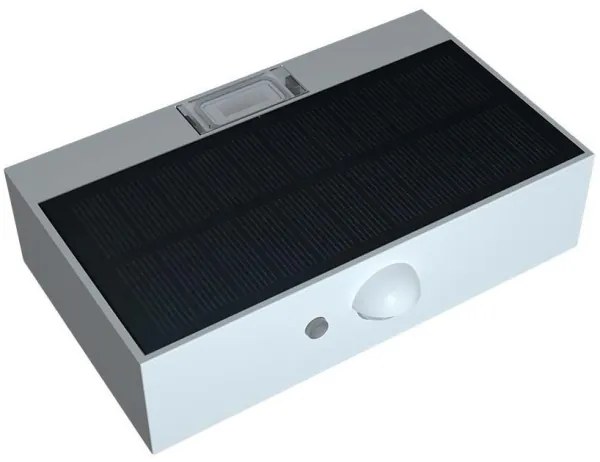 Applique a LED solare con sensore LED/3W/3,7V 3000K/4000K IP65 bianco