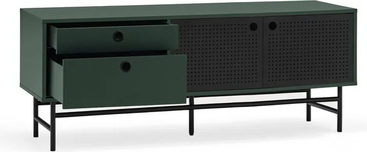 Tavolo TV verde scuro 140x52 cm Punto - Teulat