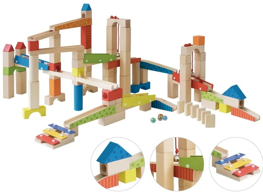Pista per palline in legno Marble Run - Roba