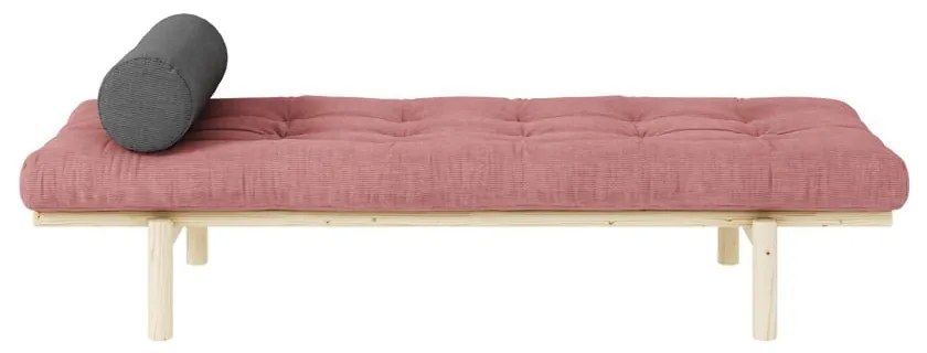 Divano in velluto a coste rosa 200 cm Next - Karup Design