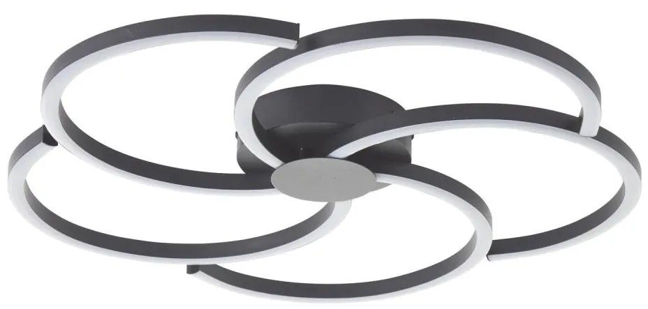 Brilliant - Plafoniera LED dimmerabile FICO LED/32W/230V diametro 57 cm nero