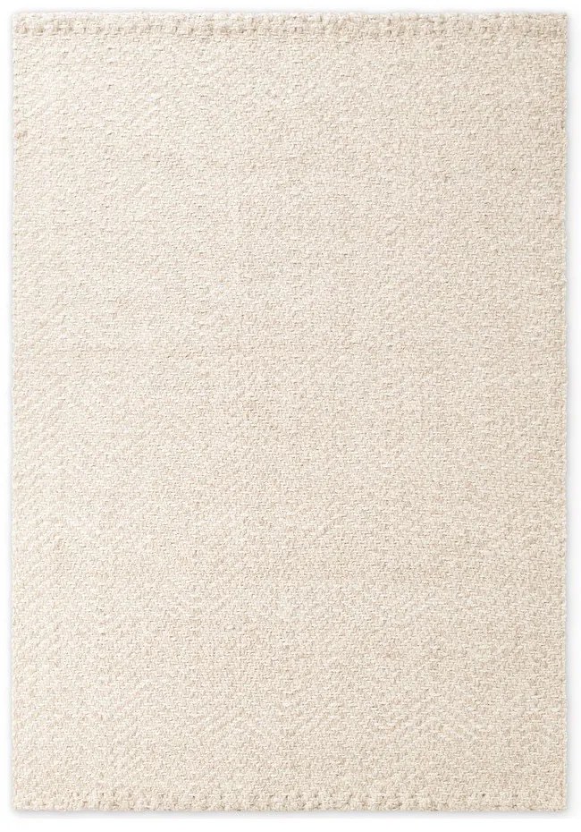 Tappeto color crema e avorio in misto lana tessuto a mano 80x150 cm Majoli – Elle Decoration