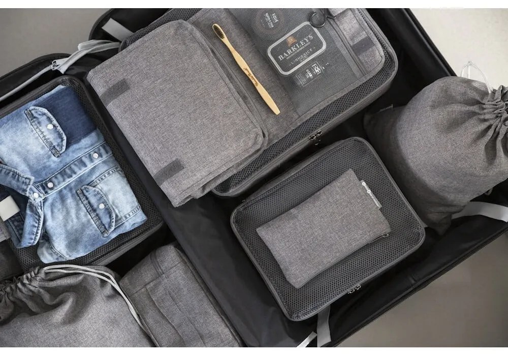 Organizer da viaggio in tessuto in set da 2 - Bigso Box of Sweden