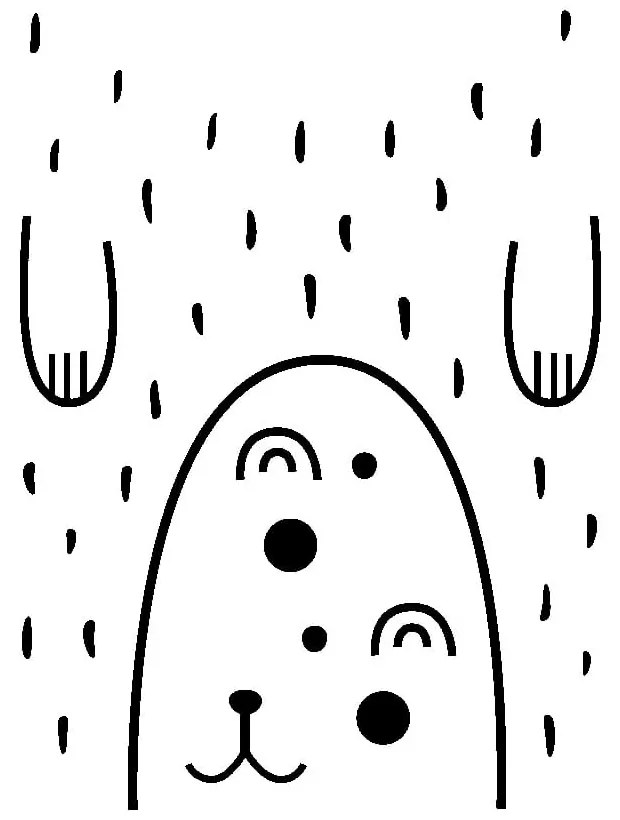 Adesivo murale Happy Bear - Ambiance