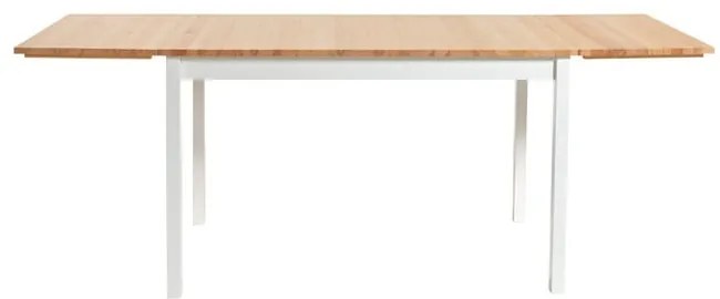 Tavolo da pranzo pieghevole in pino con struttura bianca , 120 (200) x 70 cm Brisbane - Bonami Essentials