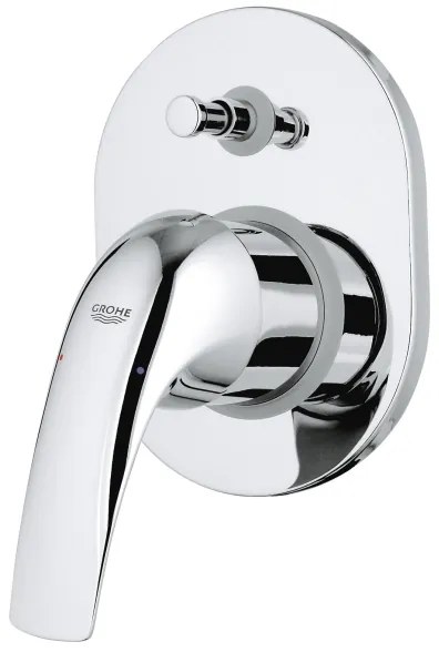 GROHE 29043000 - Miscelatore per vasca EUROCUBE, cromato lucido