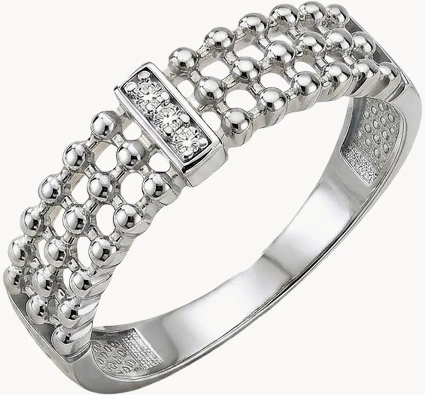 Anello in argento con zirconi Lina