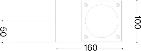Ideal Lux - Applique da esterno SIRIO 1xGX53/9W/230V IP65 antracite