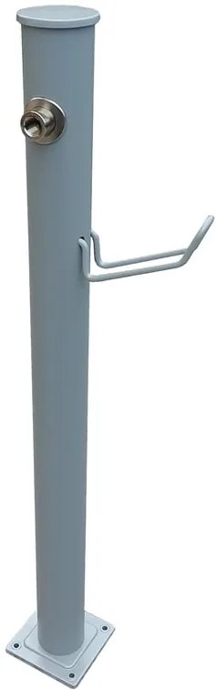 Fontana a colonna in alluminio H 100 cm, 14 x 14 cm