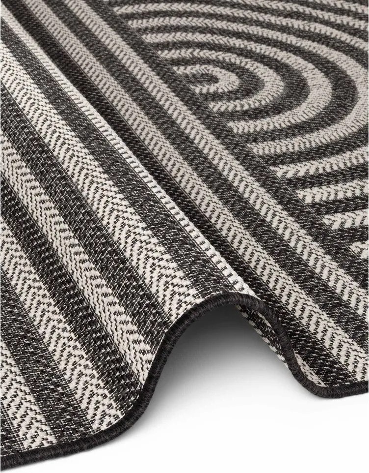 Tappeto da interno/esterno nero/color crema 160x230 cm Haringey Woodfield – Ted Baker