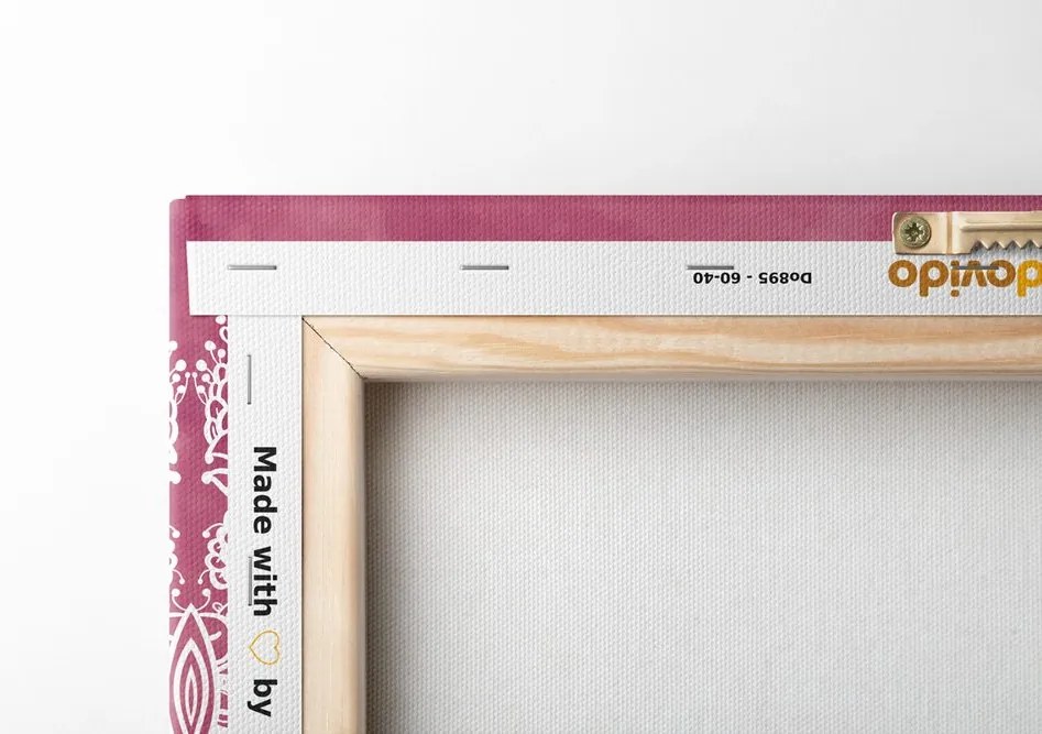 Quadro su tela – Elementi di Mandala floreale