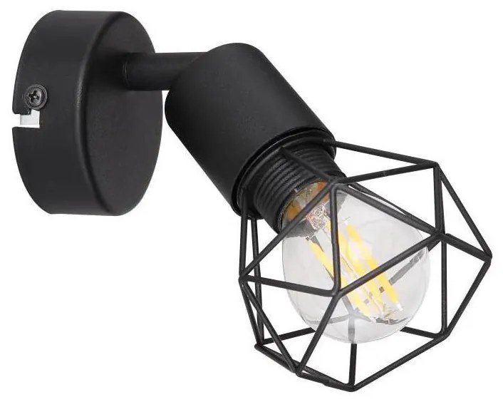 Globo 54802S-1 - Faretto da parete XARA 1xE14/40W/230V nero