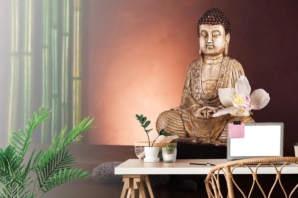 Carta da parati – Buddha meditante