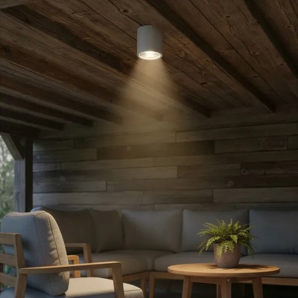 Ideal Lux - Faretto da esterno GUN 1xGU10/28W/230V IP55 grigio