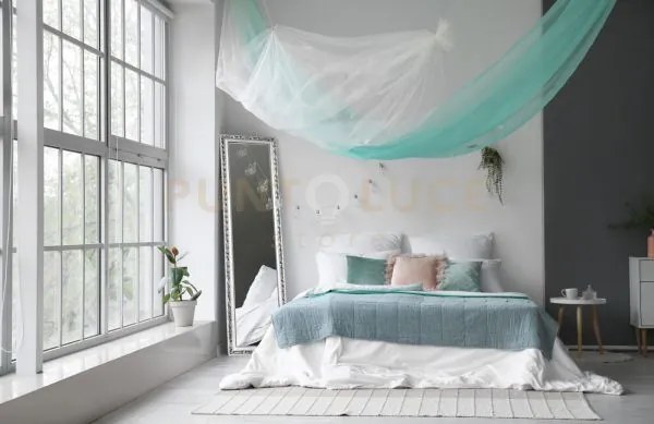 Sonja specchio da appoggio con cornice lavorata 40x160cm argento