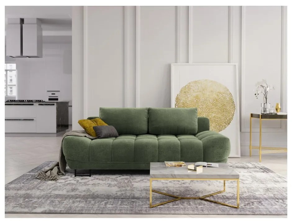 Divano letto verde a tre posti Cumulus - Windsor &amp; Co Sofas