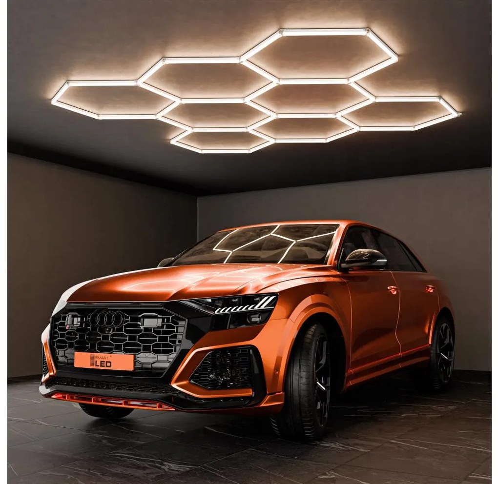 Plafoniera LED/280W/85-265V 4000K 313x298 cm CRI 90 IP54 bianca