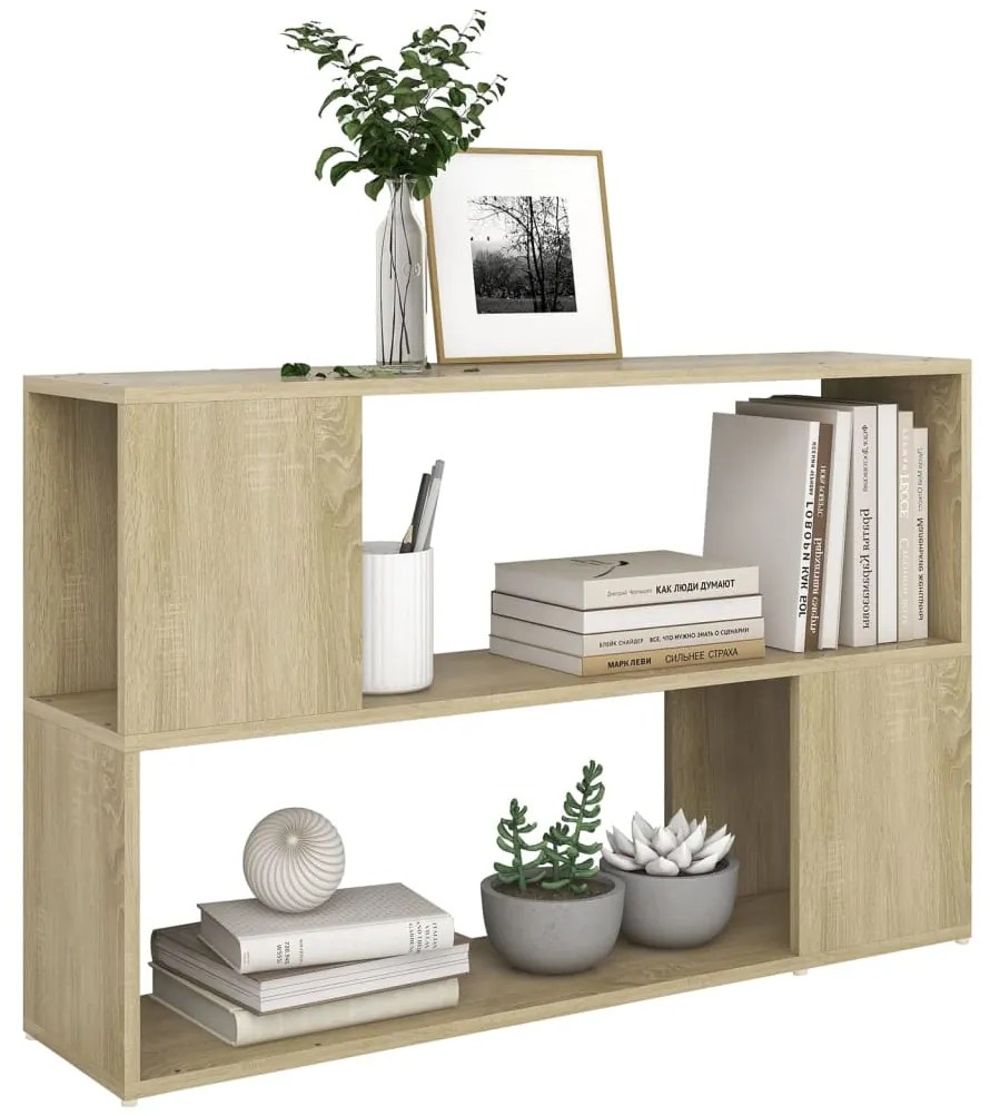 Libreria rovere sonoma 100x24x63 cm in truciolato