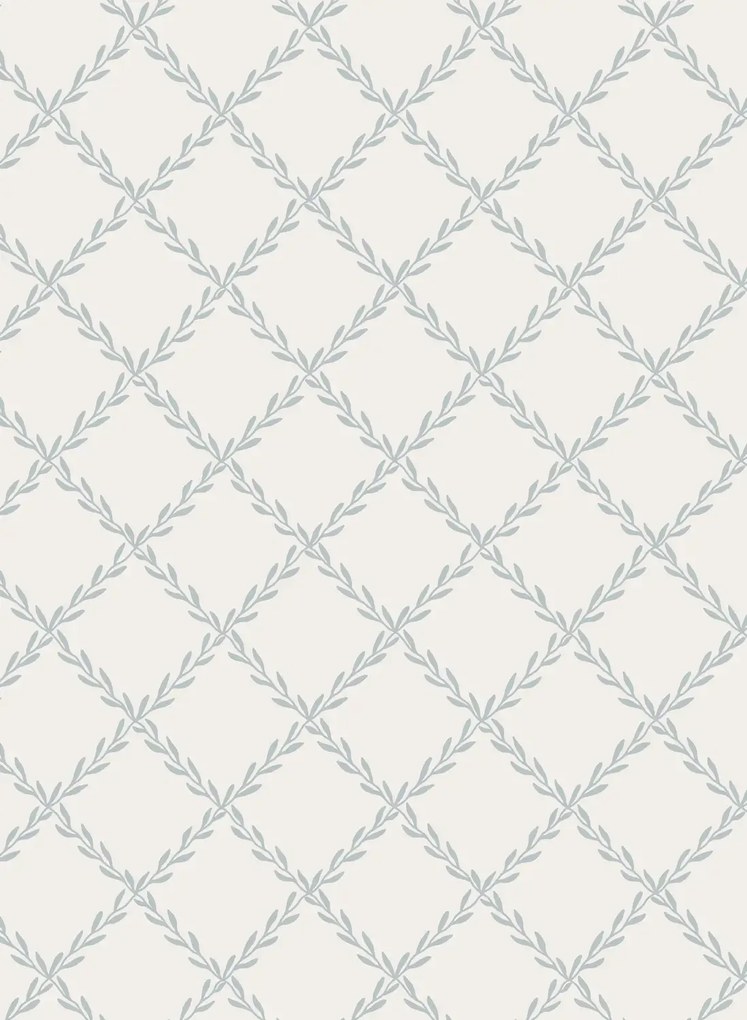 Sandberg Carta da parati Trellis - Misty Blue