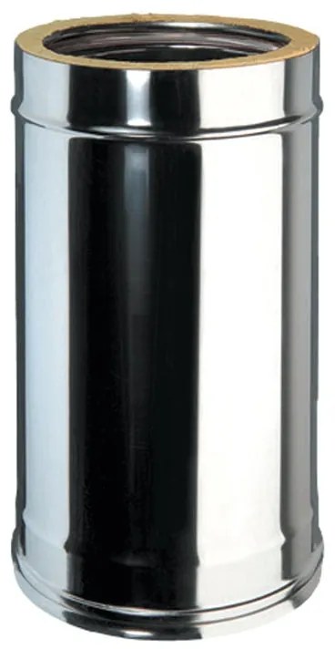 Condotto a doppia parete Tubo DP coib Aisi 316L d.180/230 in inox 50 cm
