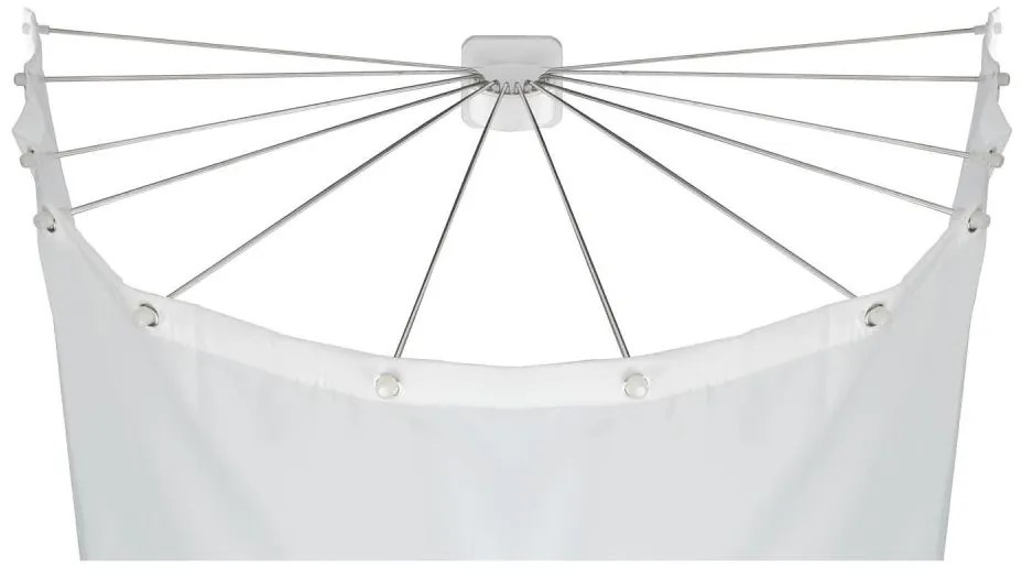 WENKO 23863100 - Supporto doccia 96x72 cm acciaio inox/bianco