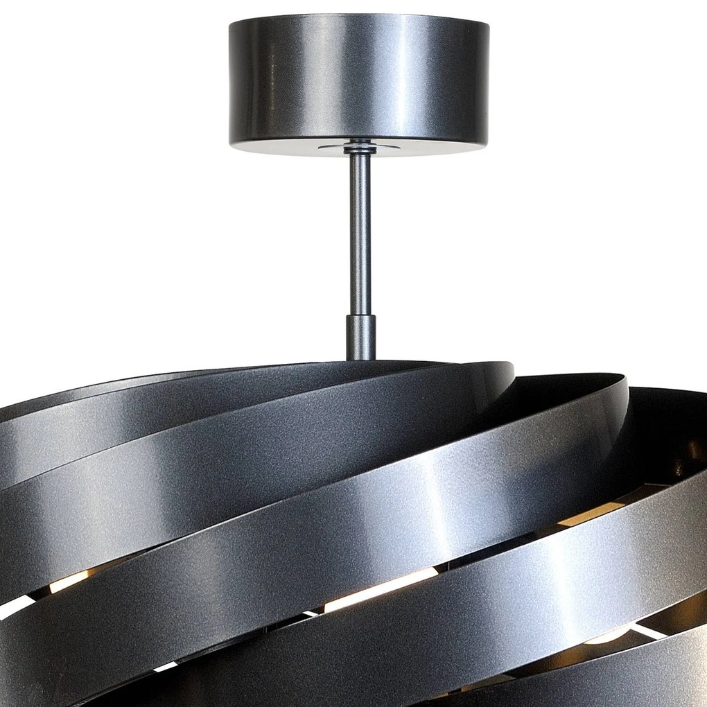 Plafoniera soffitto Vento Euluna, dimmerabile, Nero, Soggiorno / Sala da pranzo, Metallo, Moderno, Plafoniera