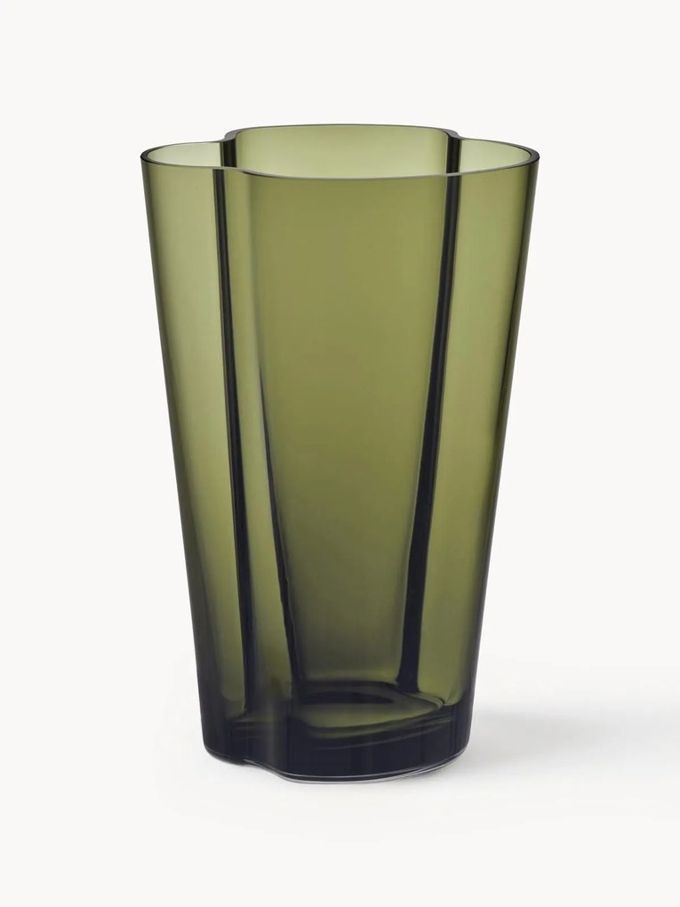 Vaso in vetro soffiato Alvar Aalto, alt. 22 cm