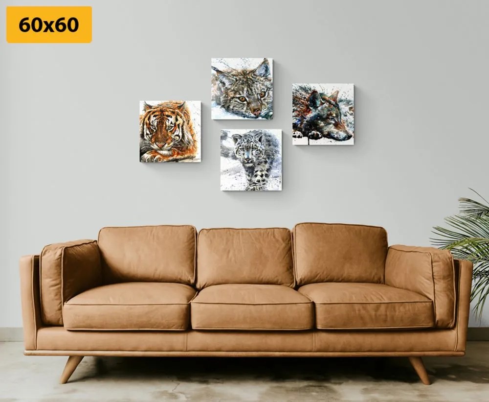 Set di quadri – Animali in splendida versione acquerello
