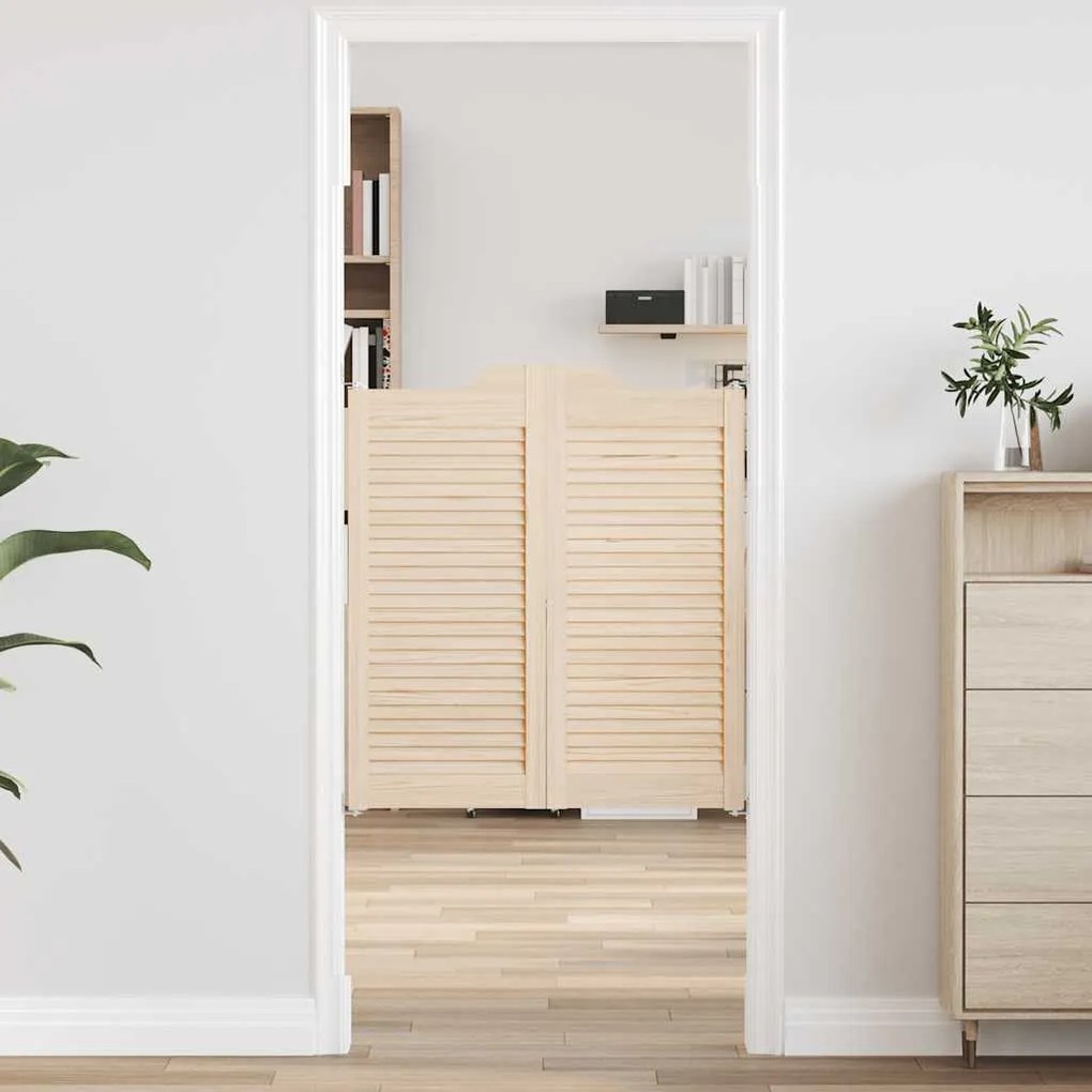 Porte A Battente 2-paio Design A Lamelle 90x80 Cm Legno Di Pino /