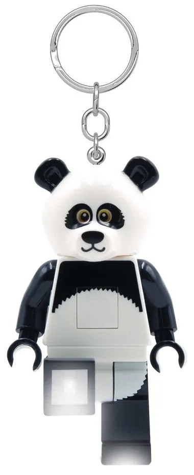 Portachiavi bianco e nero con torcia Iconic Panda - LEGO®