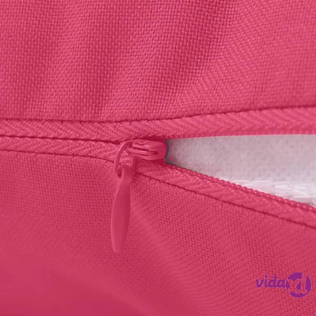 vidaXL Cuscini da Esterno 2 pz 60x60 cm Rosa